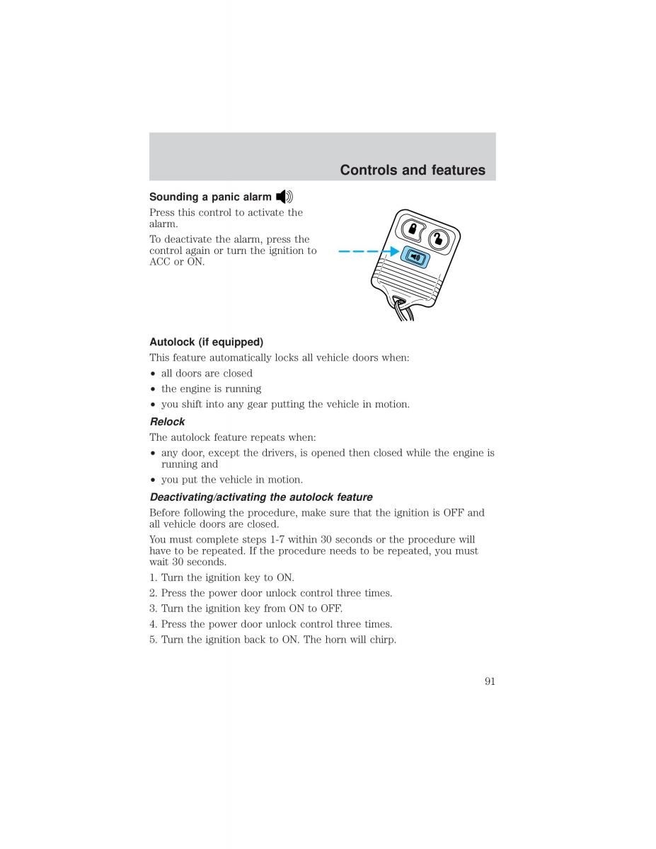 Ford F 150 owners manual / page 91