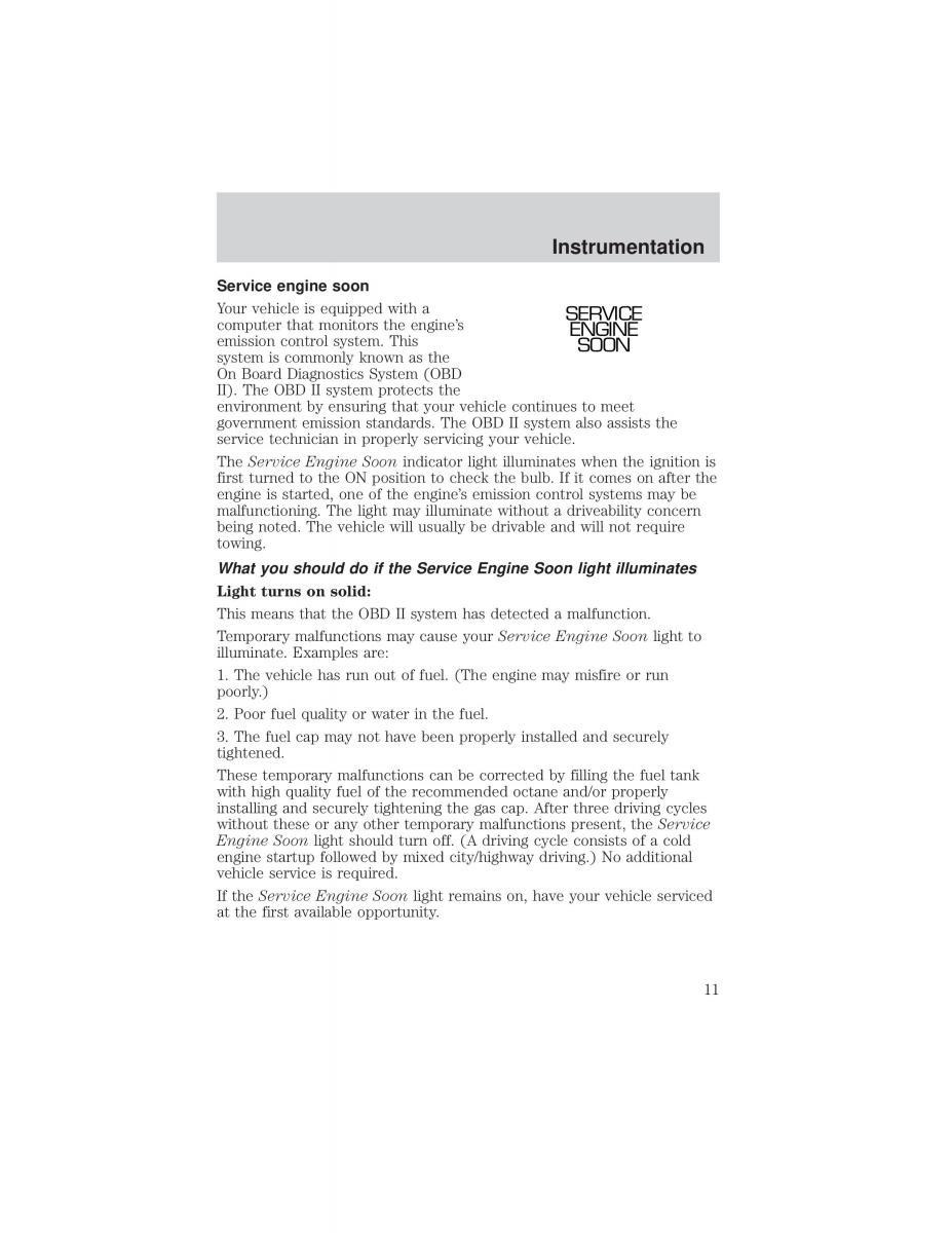 Ford F 150 owners manual / page 11