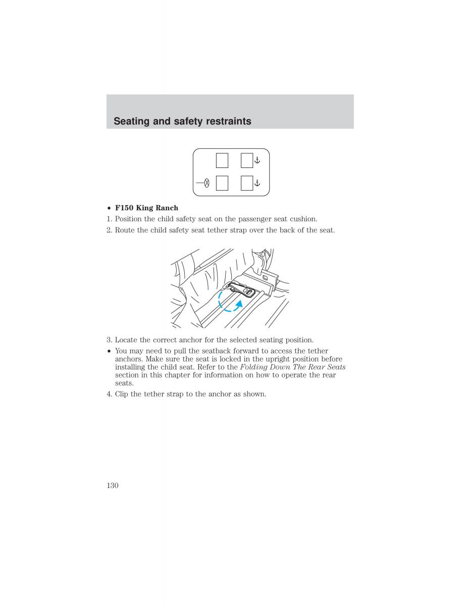 Ford F 150 owners manual / page 130