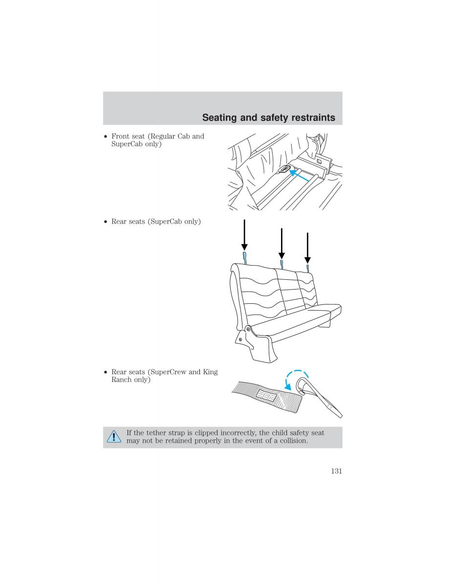 Ford F 150 owners manual / page 131