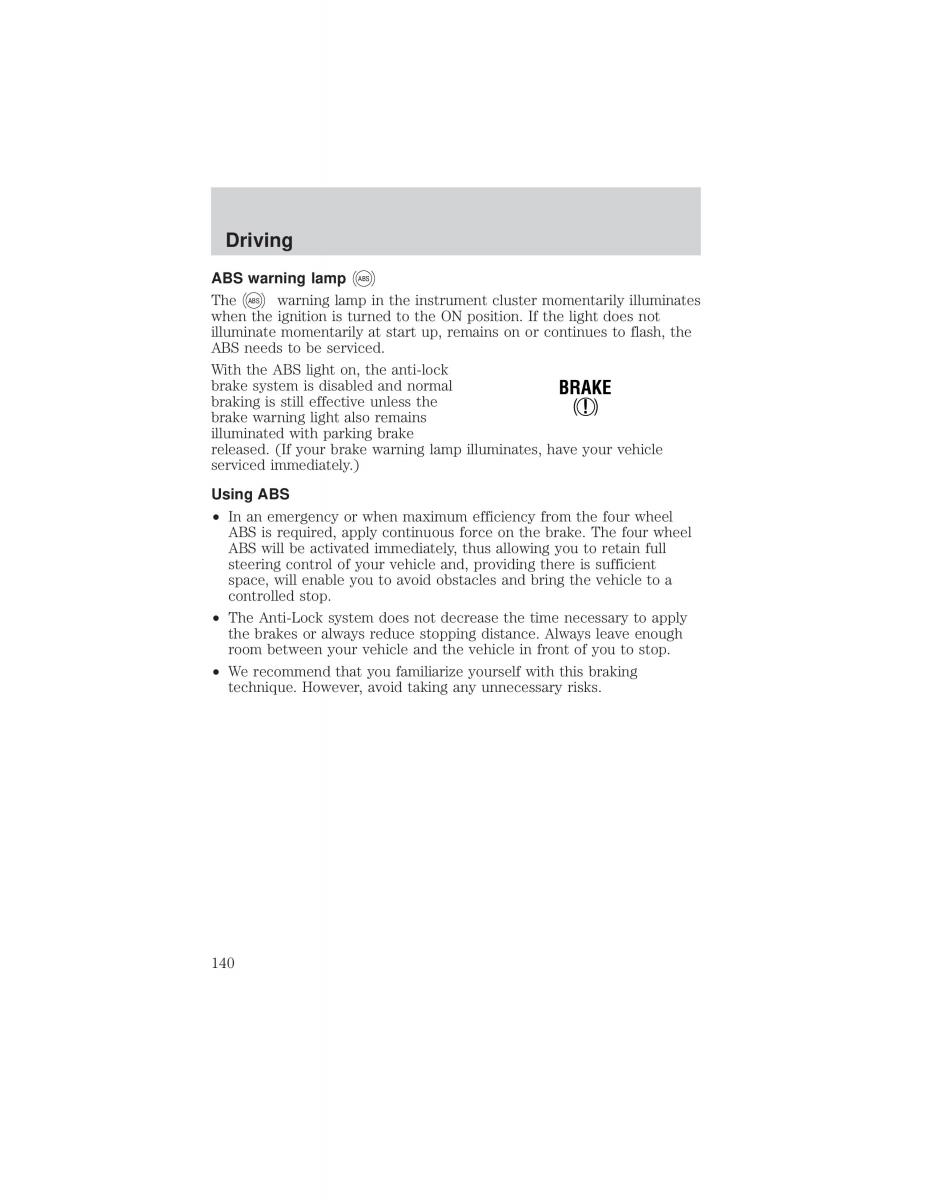 Ford F 150 owners manual / page 140