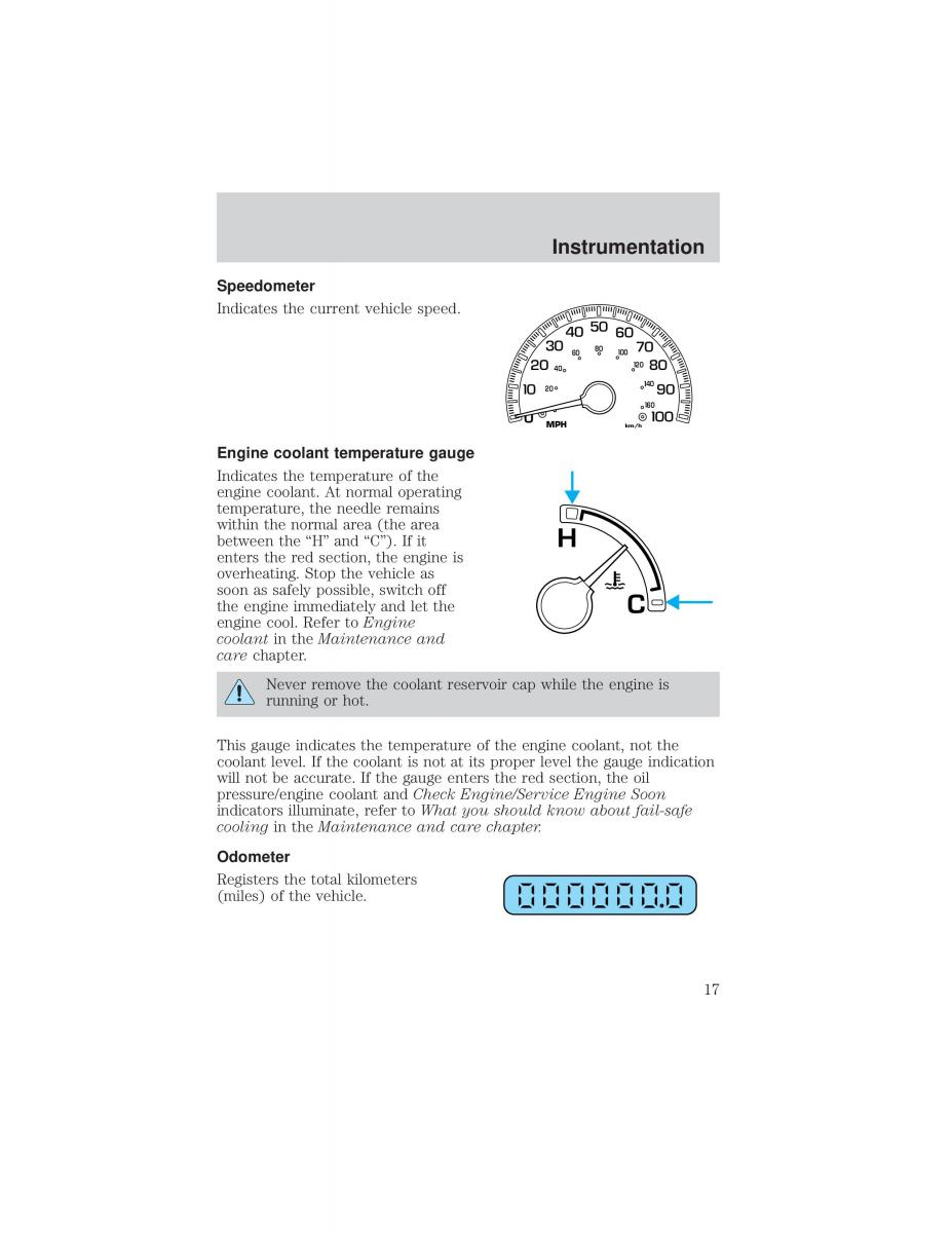 Ford F 150 owners manual / page 17