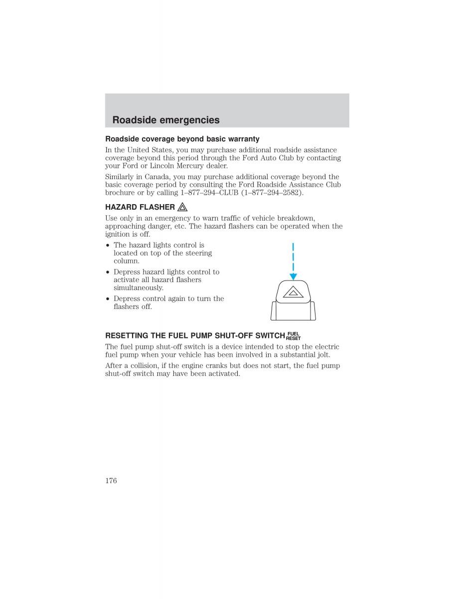 Ford F 150 owners manual / page 176