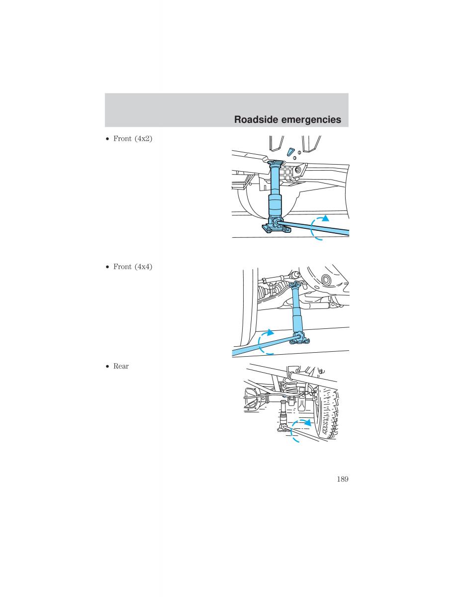 Ford F 150 owners manual / page 189