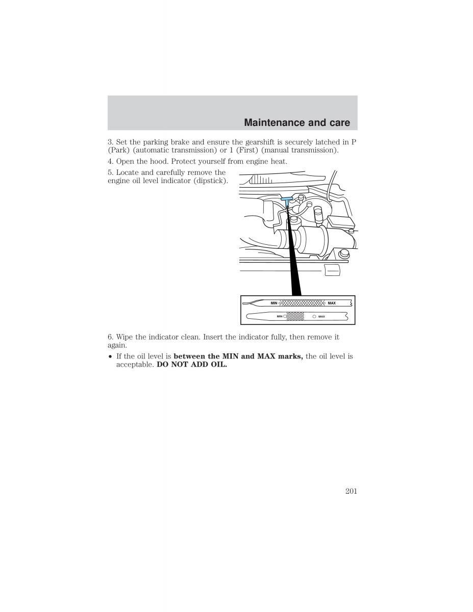 Ford F 150 owners manual / page 201