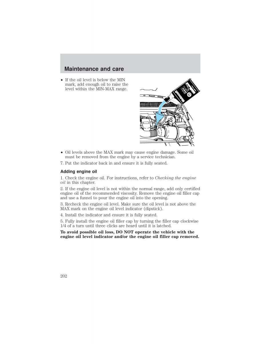 Ford F 150 owners manual / page 202