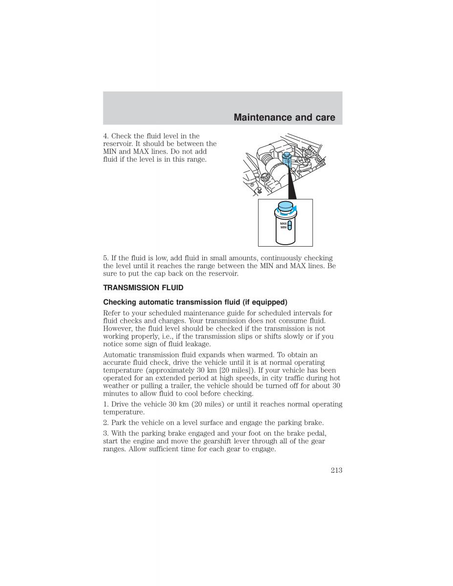 Ford F 150 owners manual / page 213