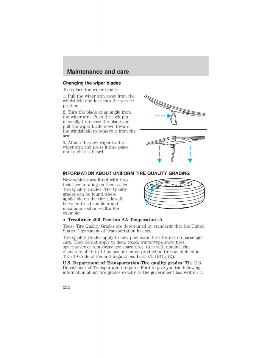 Ford F 150 owners manual / page 222