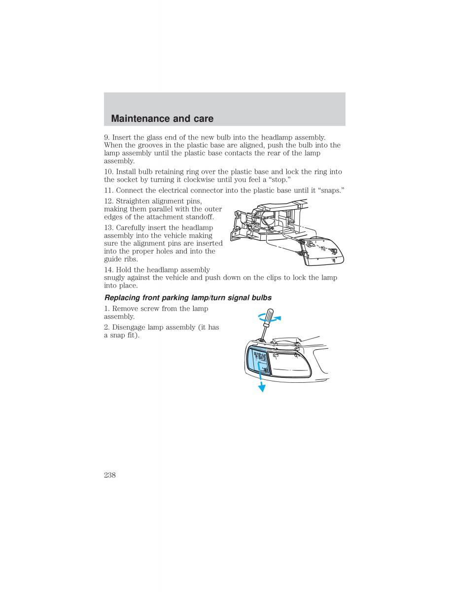 Ford F 150 owners manual / page 238