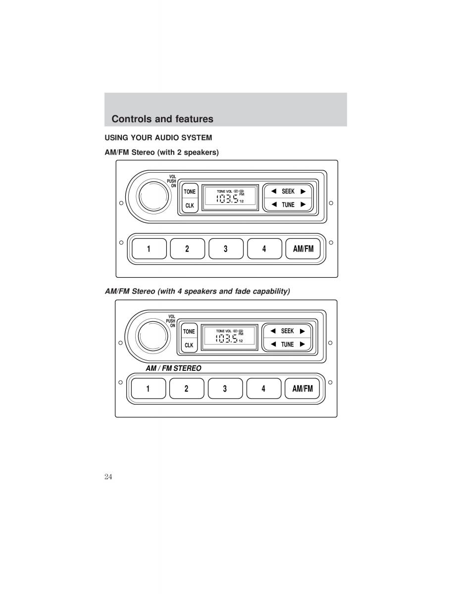 Ford F 150 owners manual / page 24