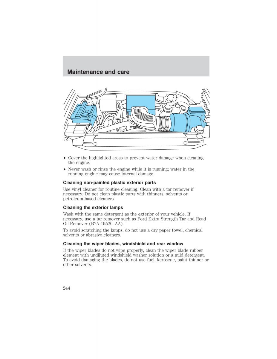 Ford F 150 owners manual / page 244