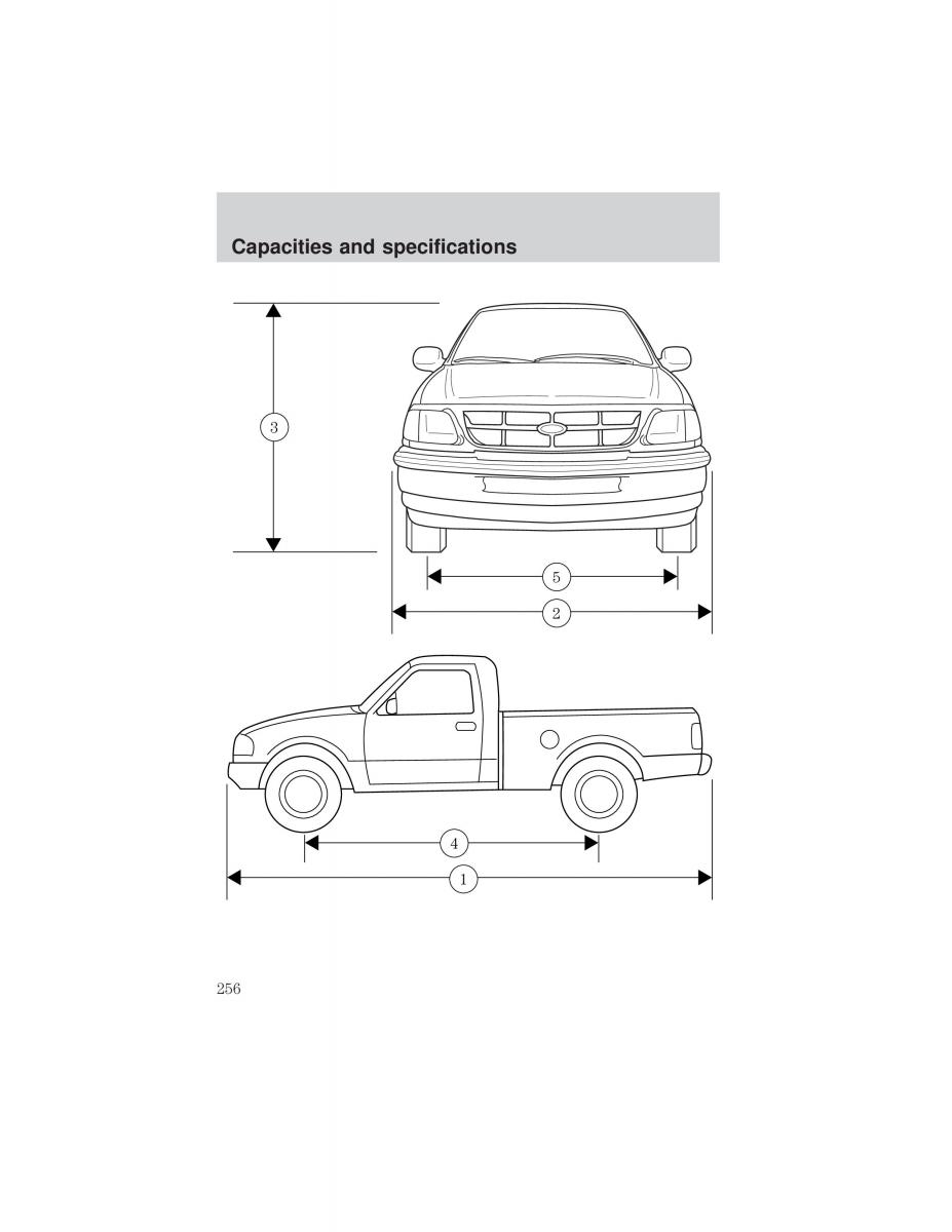 Ford F 150 owners manual / page 256