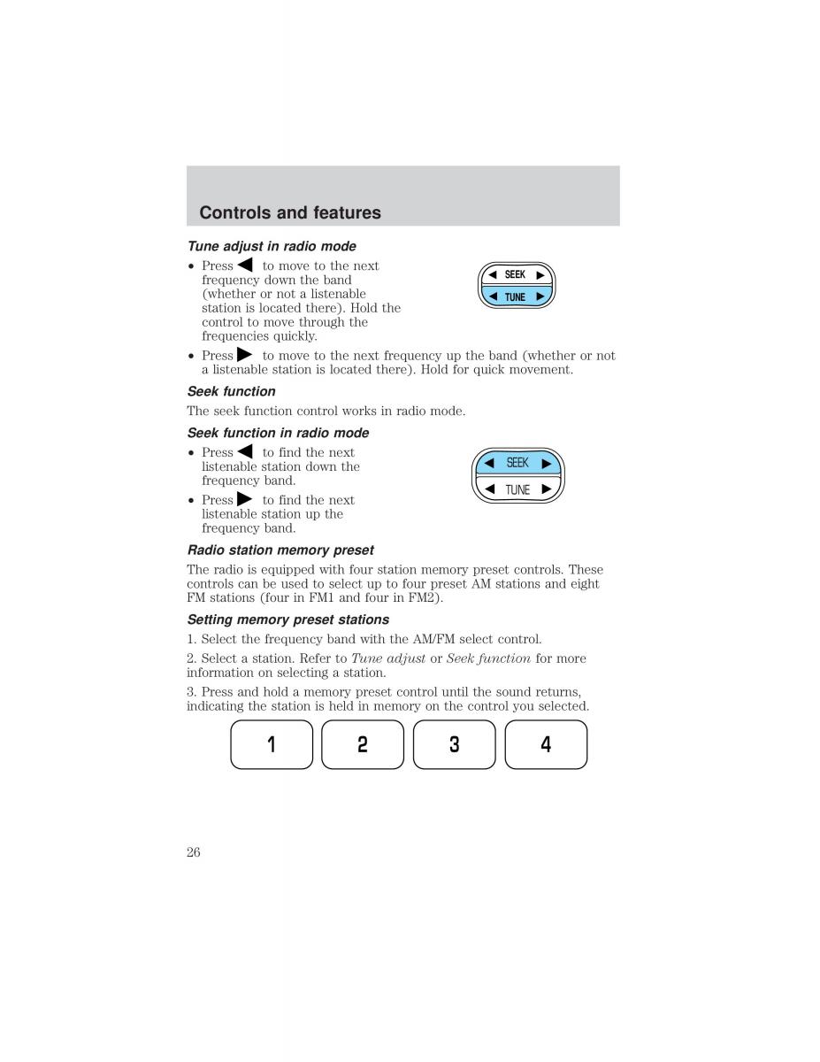 Ford F 150 owners manual / page 26