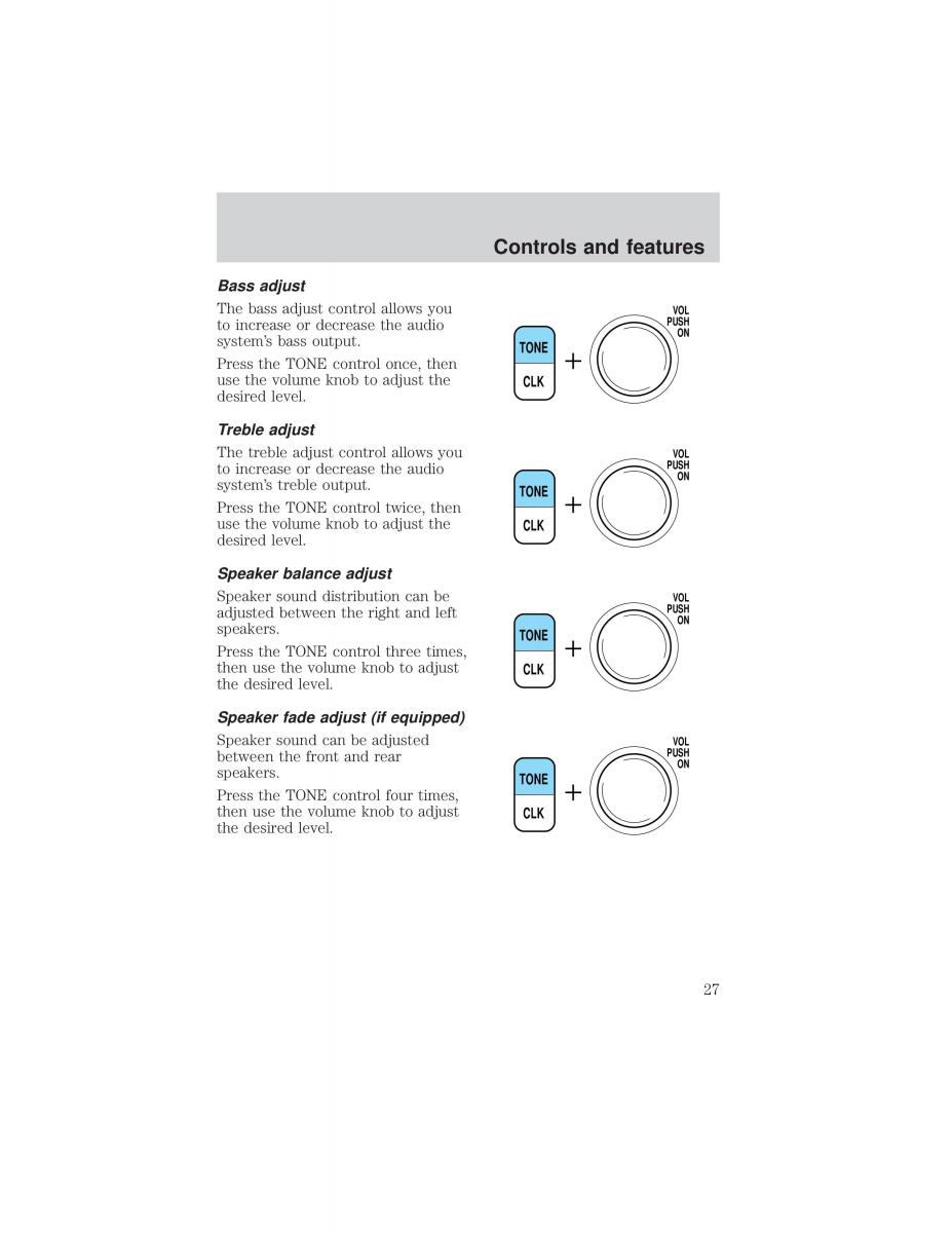 Ford F 150 owners manual / page 27