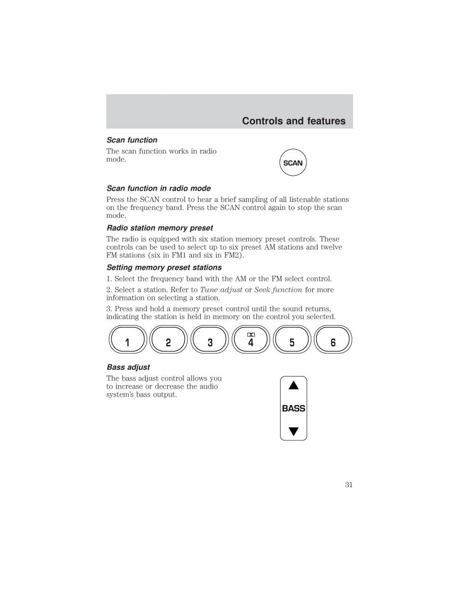 Ford F 150 owners manual / page 31