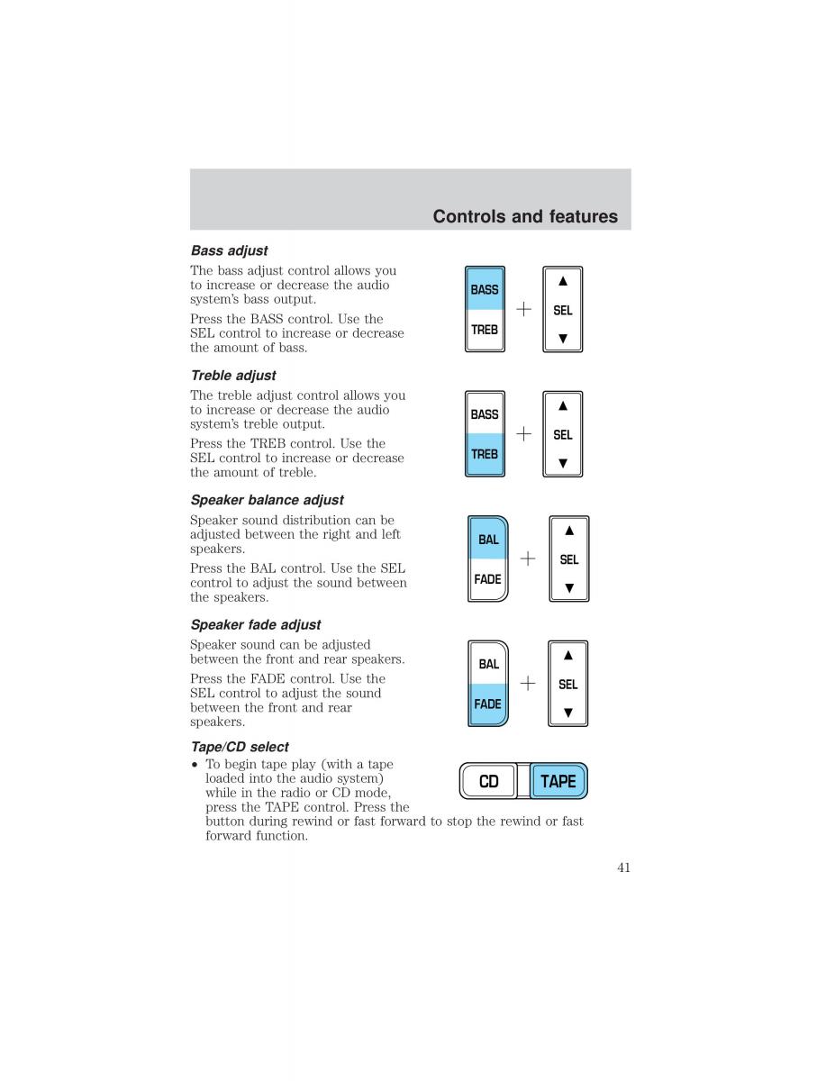 Ford F 150 owners manual / page 41