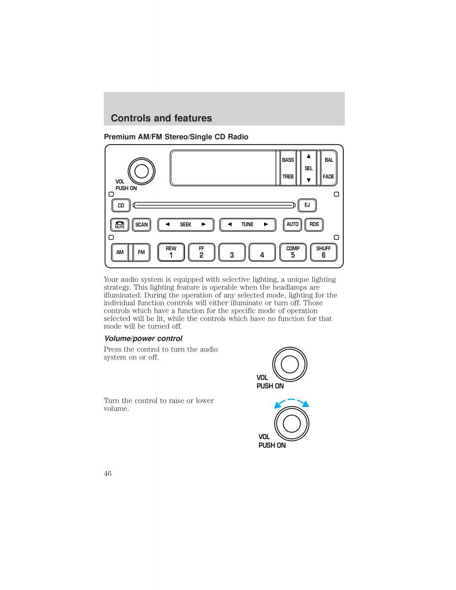 Ford F 150 owners manual / page 46