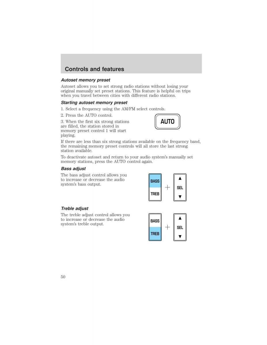 Ford F 150 owners manual / page 50