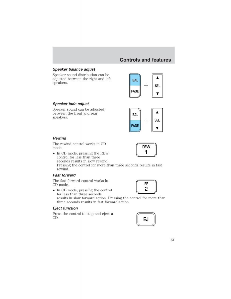 Ford F 150 owners manual / page 51