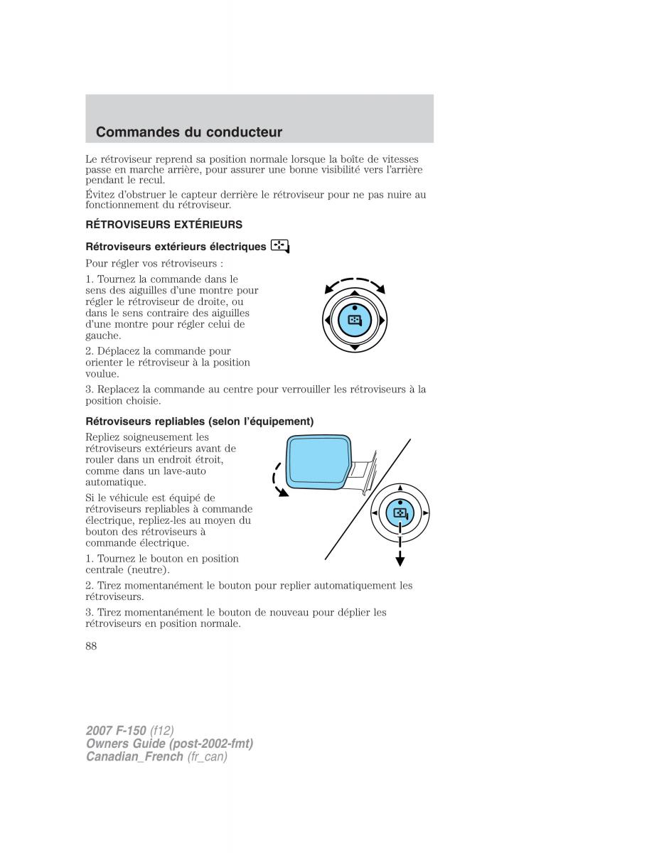 Ford F 150 manuel du proprietaire / page 88