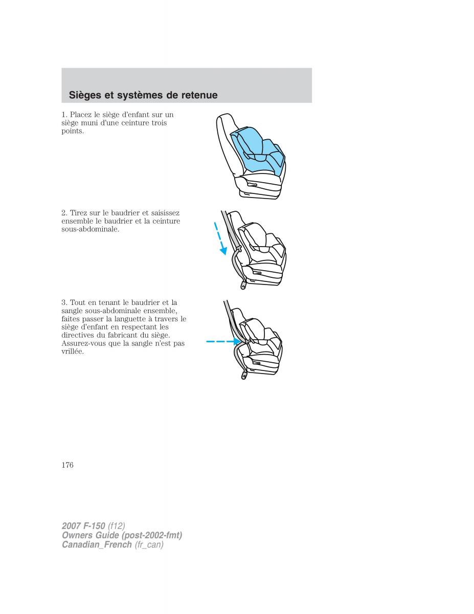 Ford F 150 manuel du proprietaire / page 176