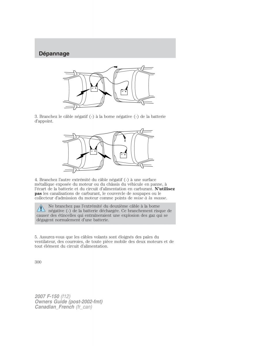 Ford F 150 manuel du proprietaire / page 300