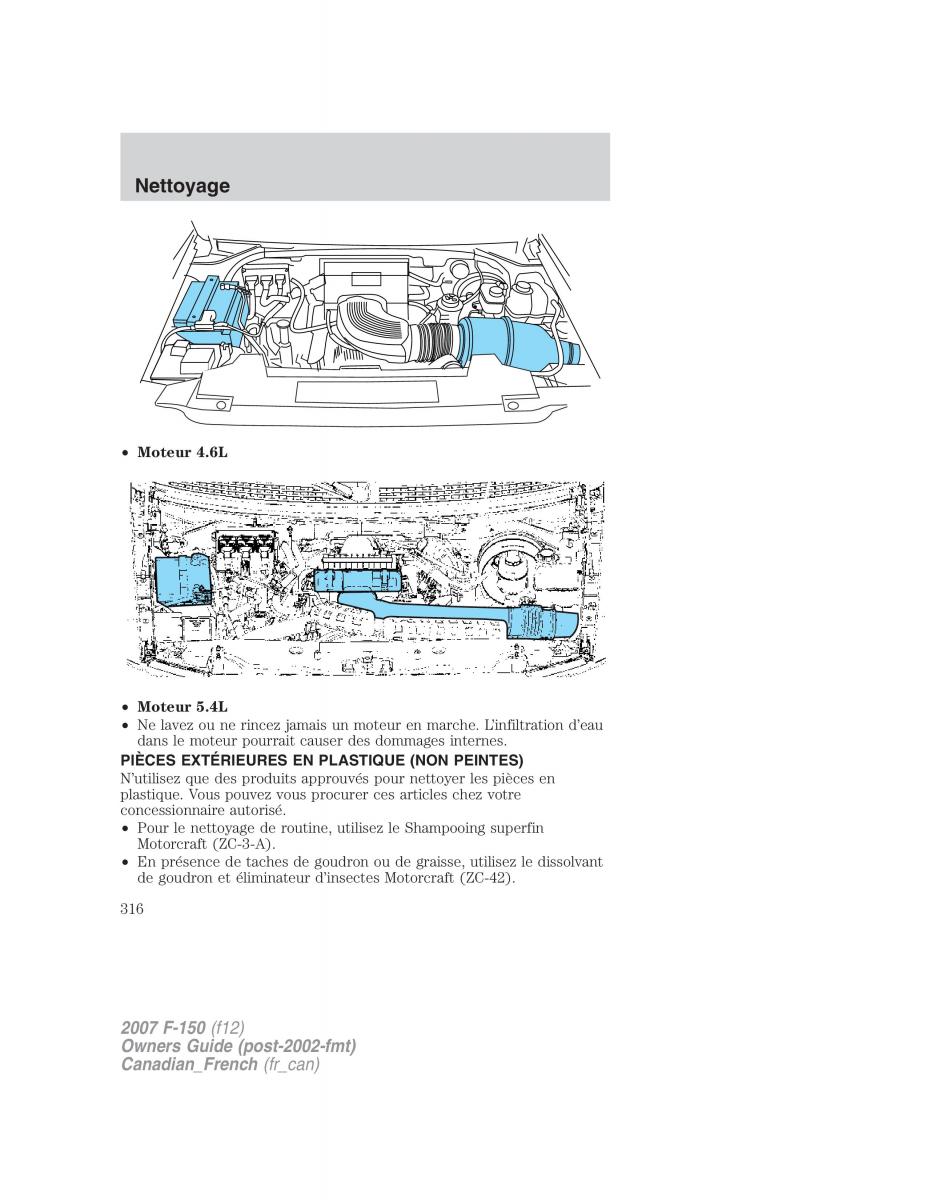 Ford F 150 manuel du proprietaire / page 316