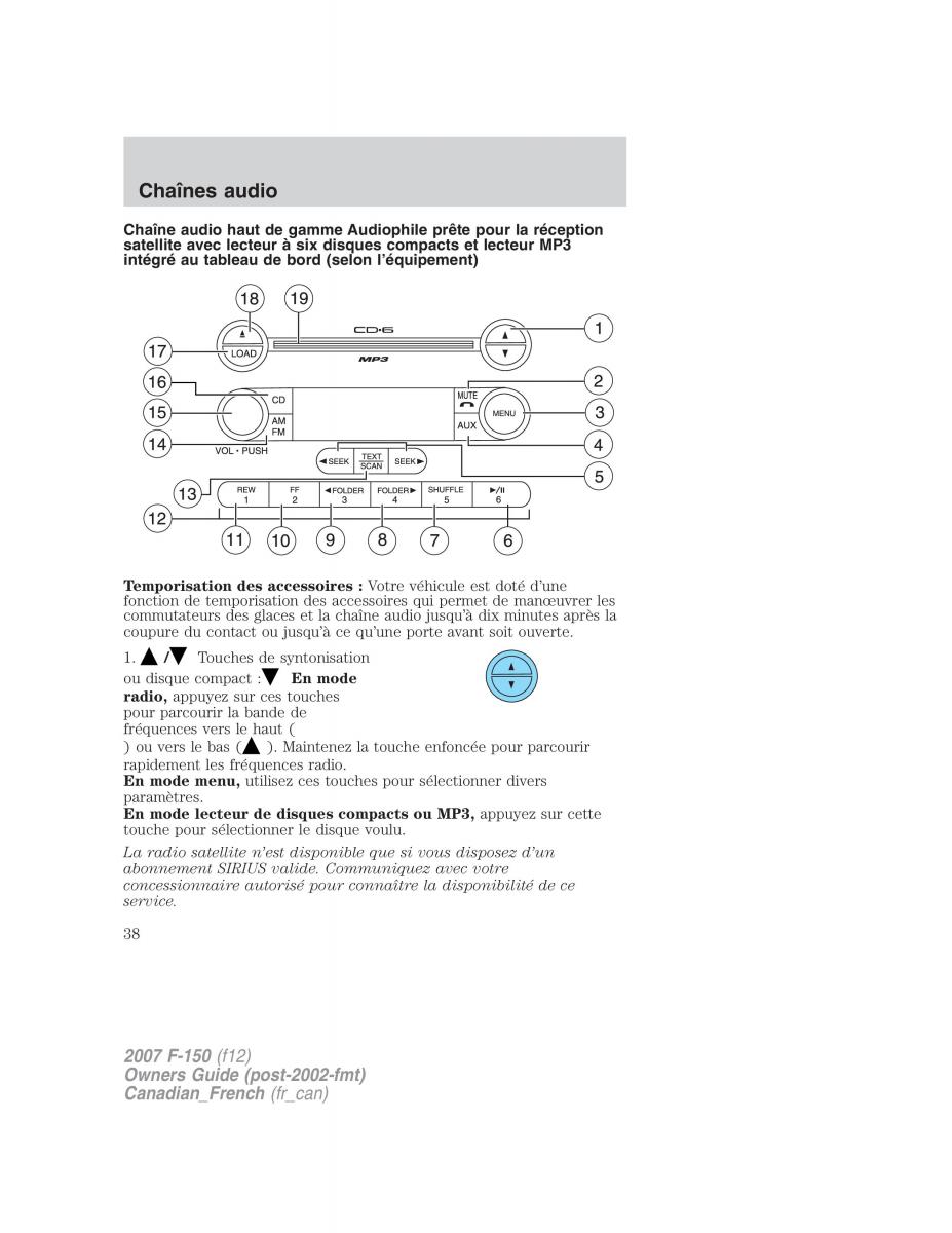 Ford F 150 manuel du proprietaire / page 38