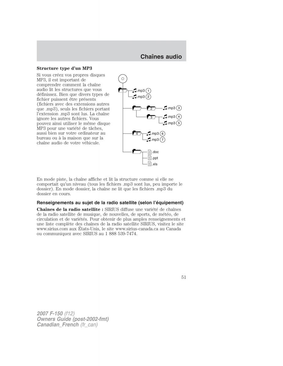 Ford F 150 manuel du proprietaire / page 51