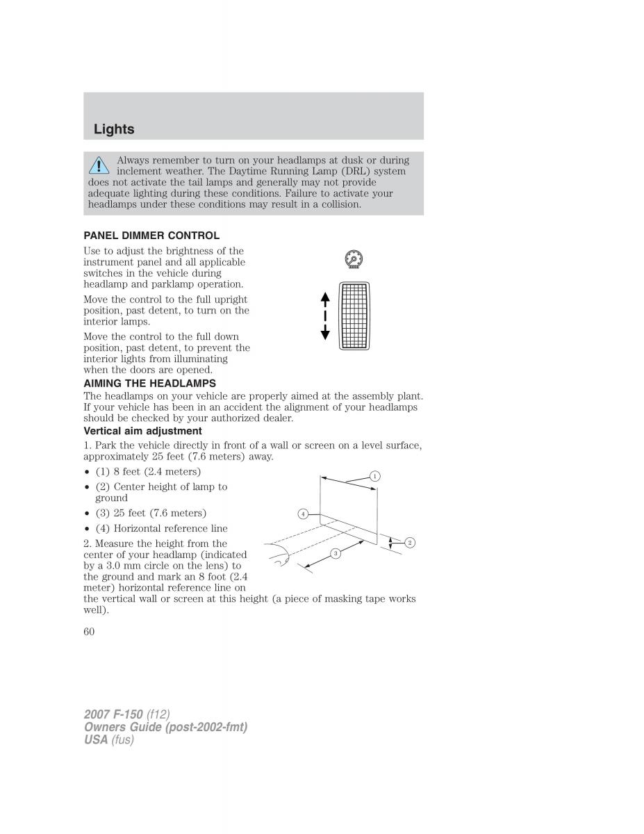 Ford F 150 owners manual / page 60