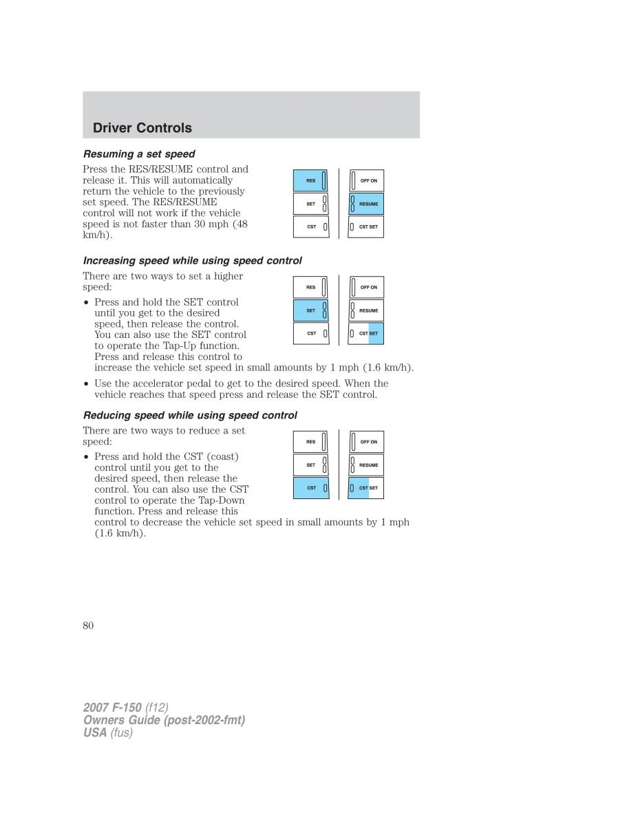 Ford F 150 owners manual / page 80