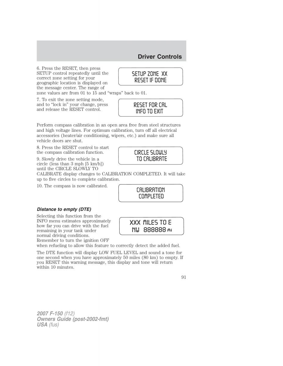 Ford F 150 owners manual / page 91