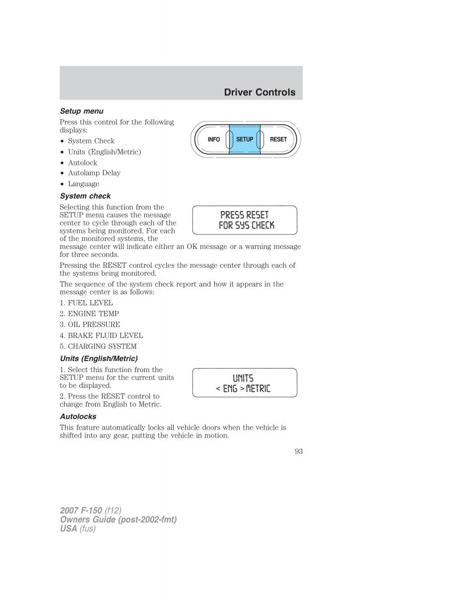 Ford F 150 owners manual / page 93