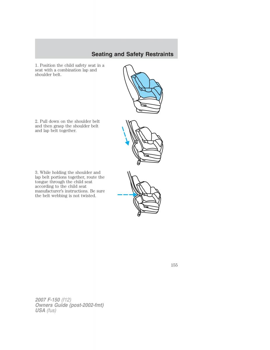 Ford F 150 owners manual / page 155