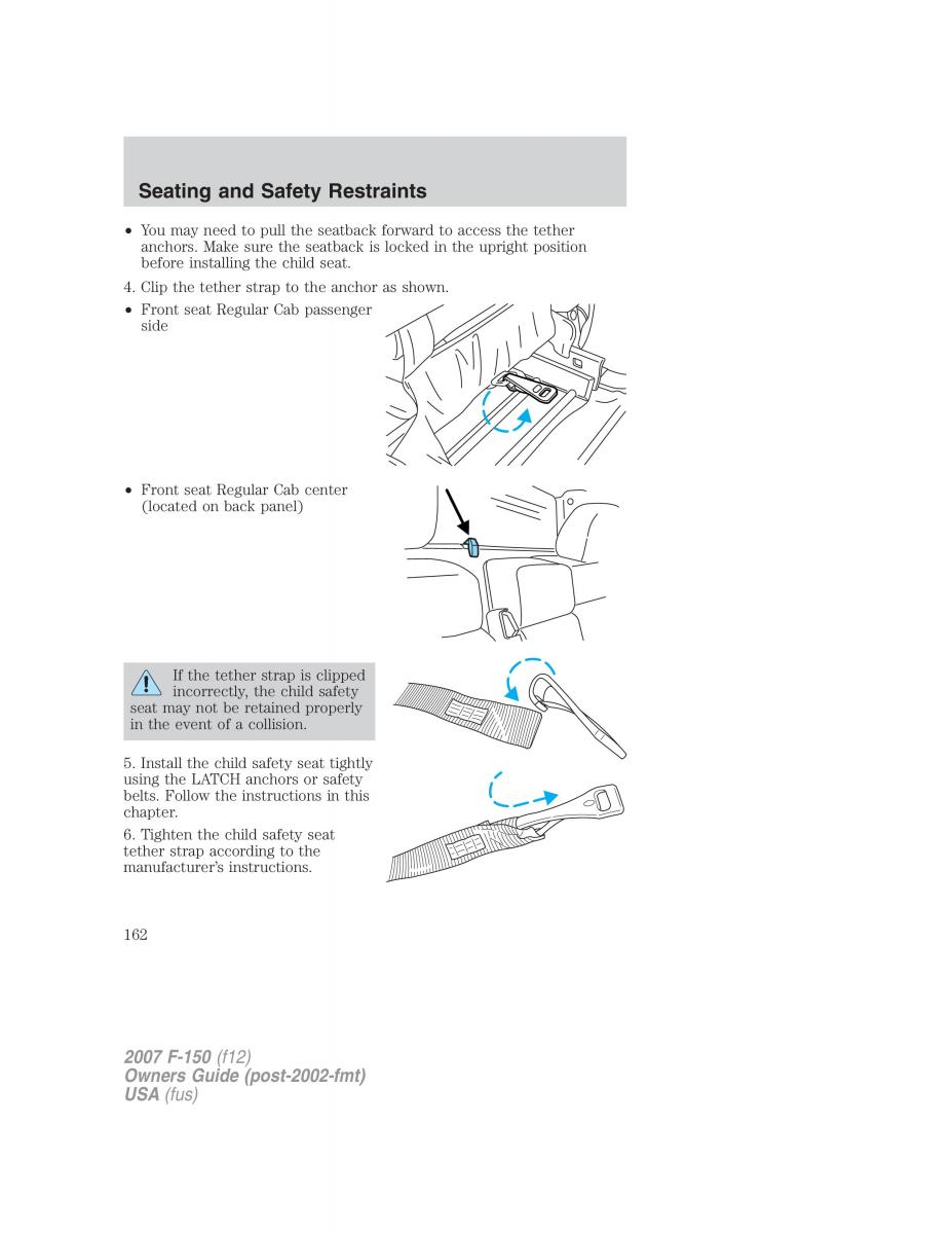 Ford F 150 owners manual / page 162