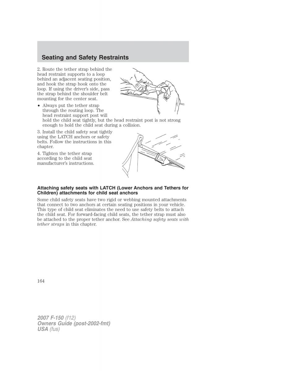 Ford F 150 owners manual / page 164