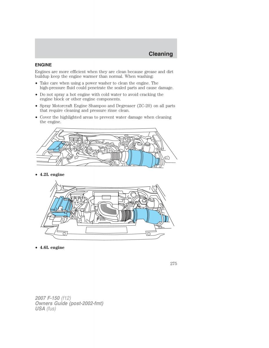 Ford F 150 owners manual / page 275