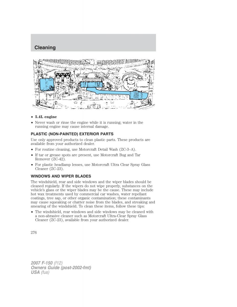 Ford F 150 owners manual / page 276