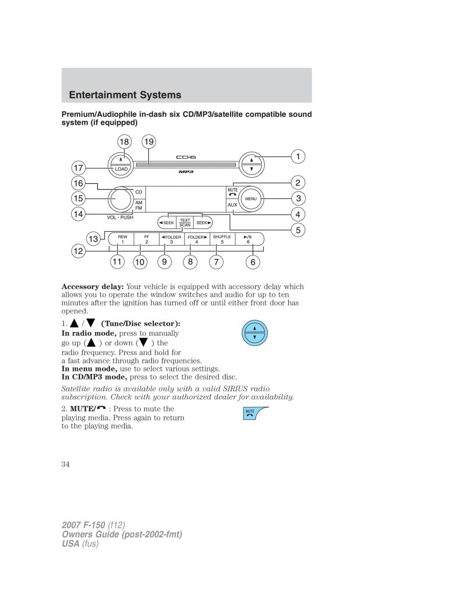 Ford F 150 owners manual / page 34