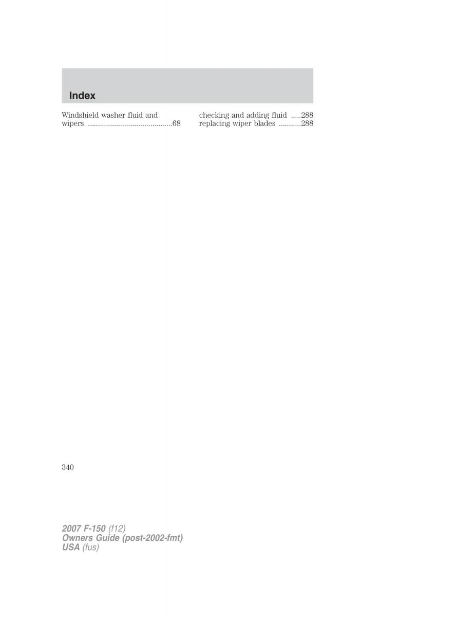 Ford F 150 owners manual / page 340