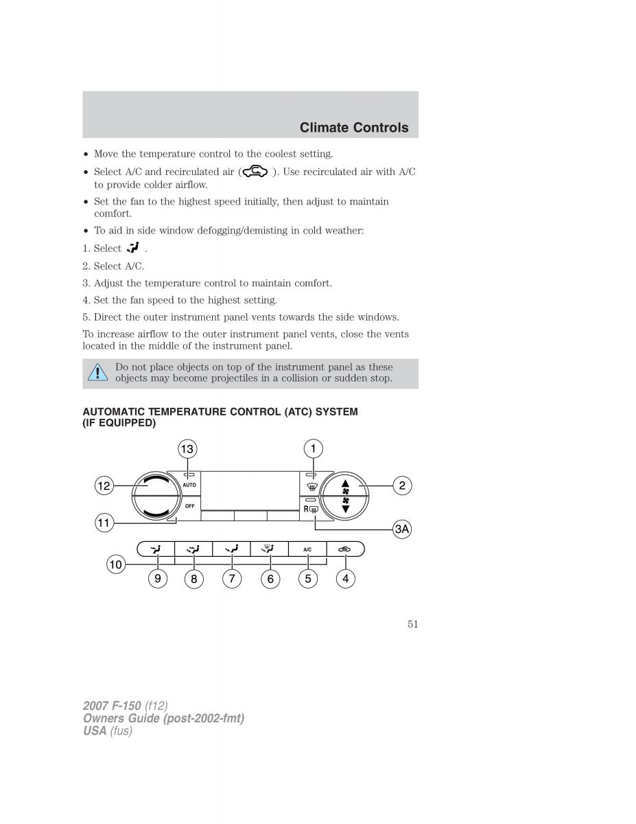 Ford F 150 owners manual / page 51