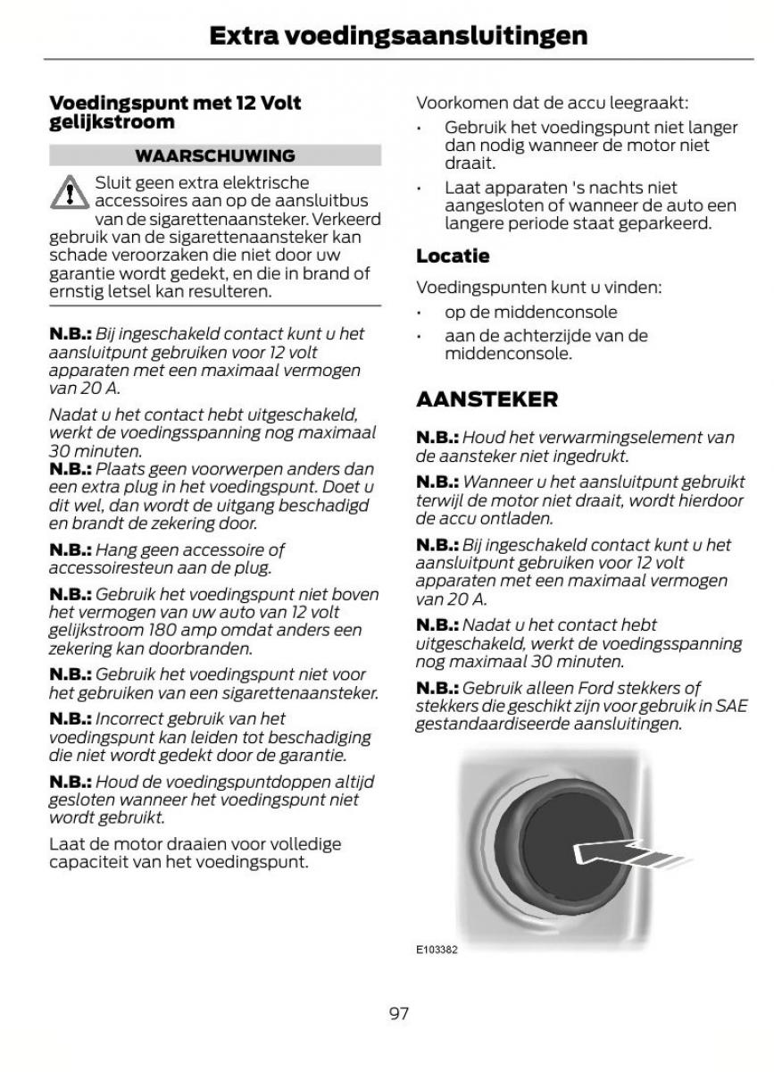 Ford Fiesta VII 7 handleiding / page 100