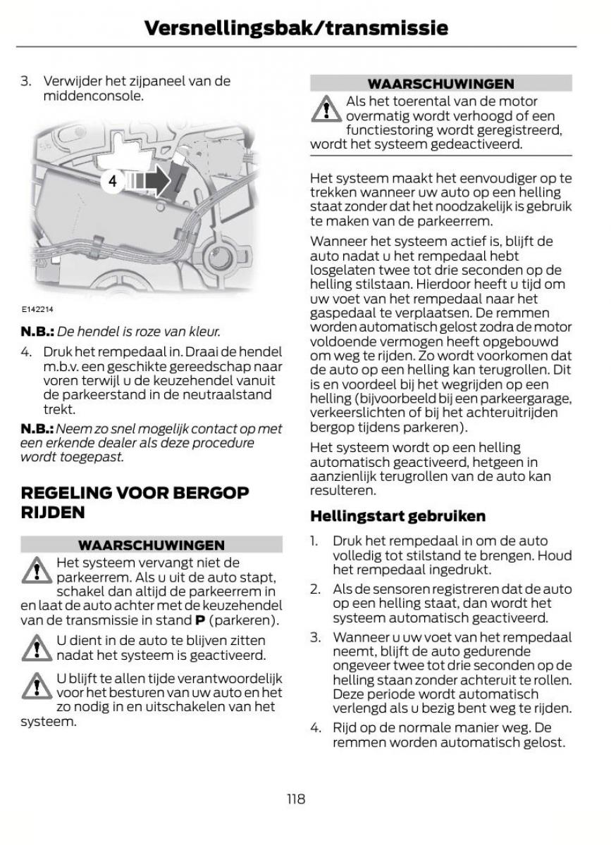 Ford Fiesta VII 7 handleiding / page 121