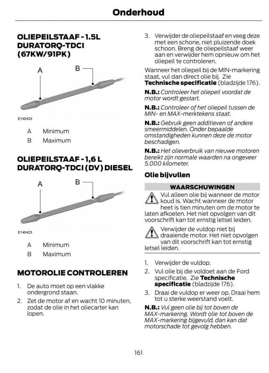 Ford Fiesta VII 7 handleiding / page 164