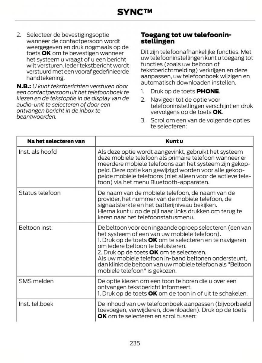 Ford Fiesta VII 7 handleiding / page 238