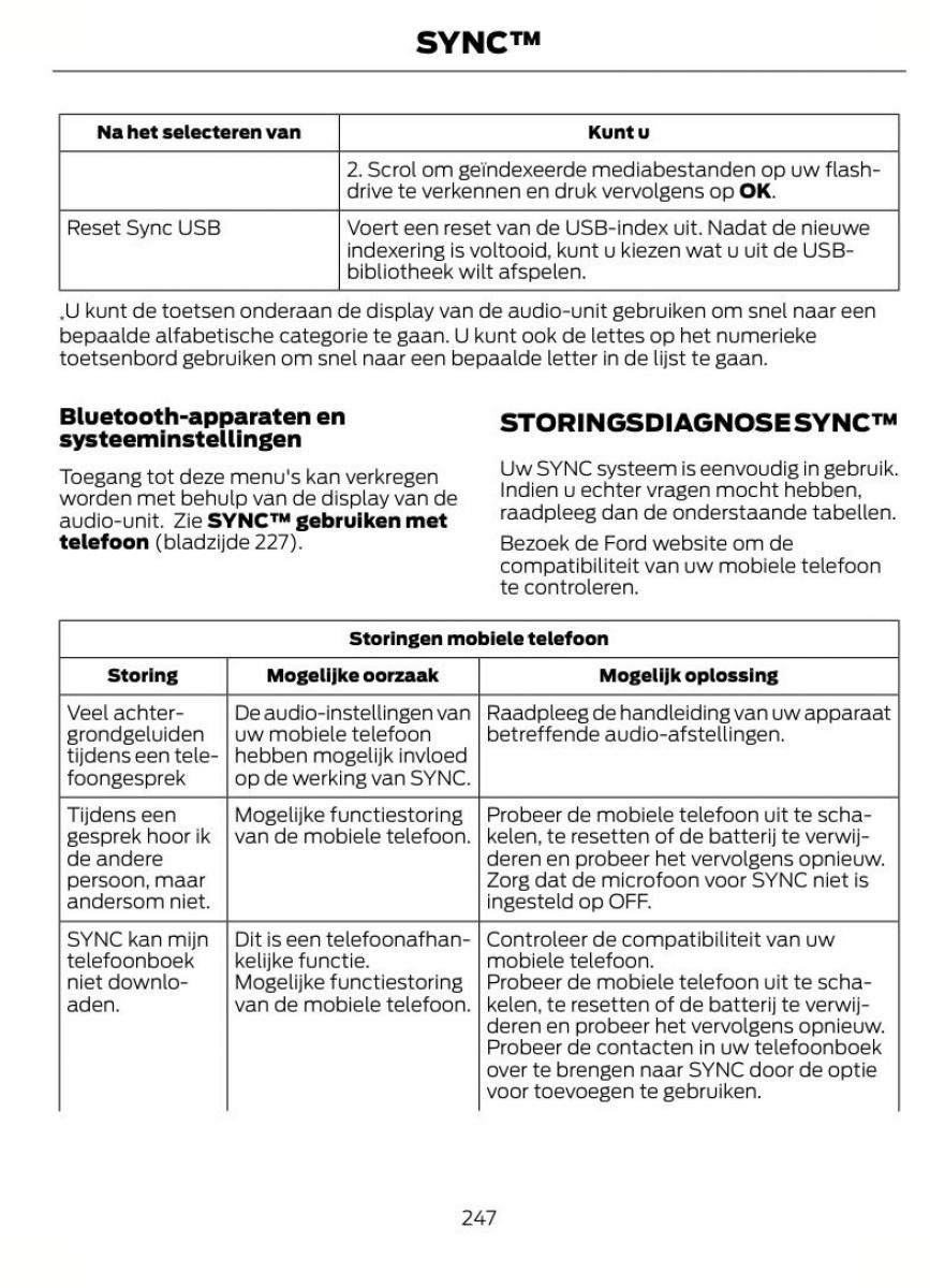 Ford Fiesta VII 7 handleiding / page 250