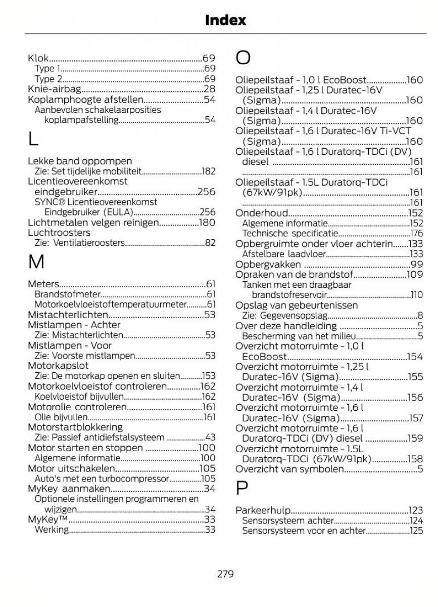 Ford Fiesta VII 7 handleiding / page 282