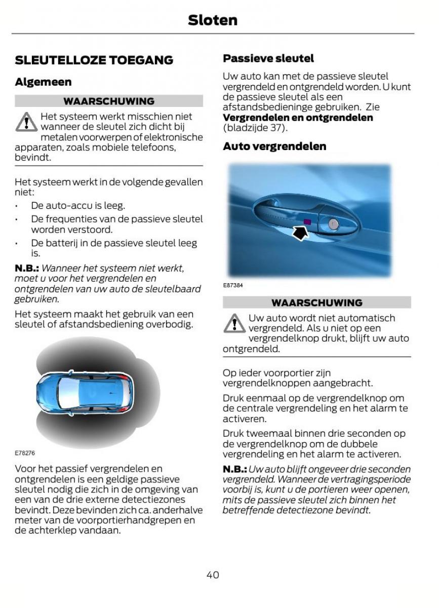 Ford Fiesta VII 7 handleiding / page 43