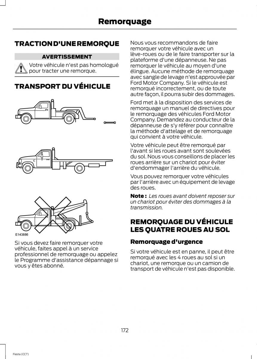 Ford Fiesta VII 7 manuel du proprietaire / page 174