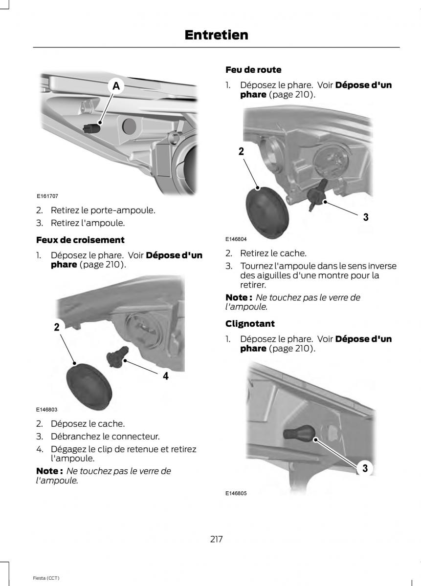 Ford Fiesta VII 7 manuel du proprietaire / page 219